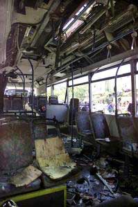 The No. 20 bus after the explosion