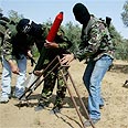 Firing mortars in Gaza. (AP)